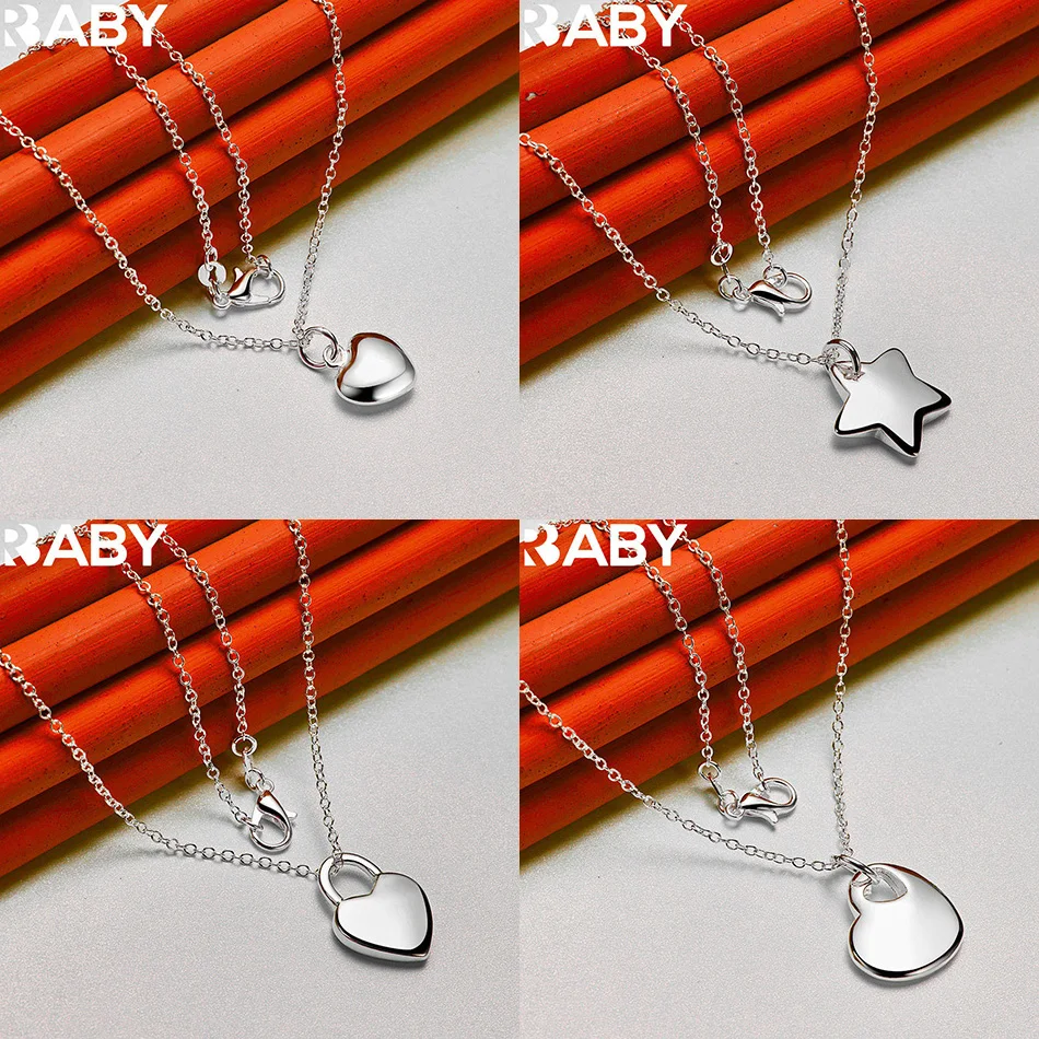 URBABY 40-75cm 925 Sterling Silver Design Pendant Necklace For Women Men Charm Trend Birthday Gifts Fashion Party Fine Jewelry
URBABY 40-75cm 925 Sterling Silver Design Pendant Necklace For Women Men Charm Trend Birthday Gifts Fashion Party Fine Jewelry