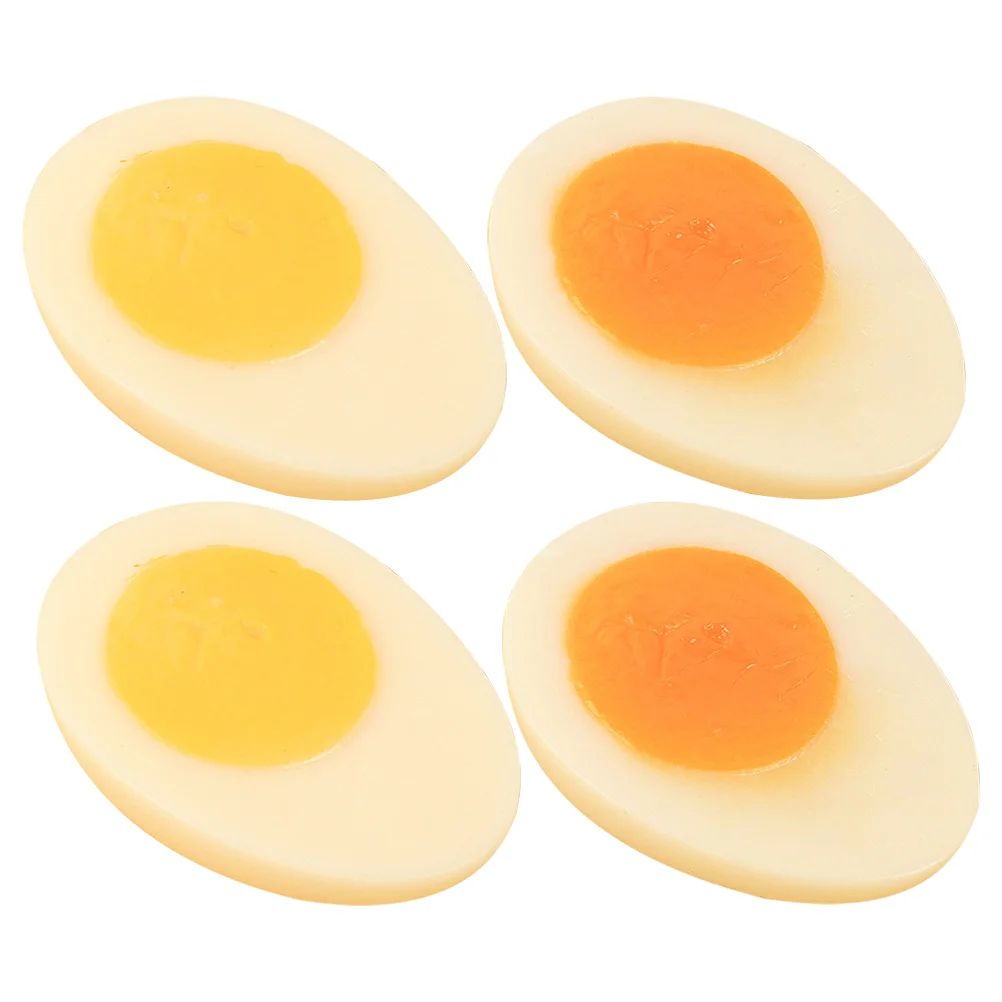 4 Pcs Fake Artificial Sliced Food Prop Eggs Model for Kitchen Faux Chicken Models Props
4 Pcs Fake Artificial Sliced Food Prop Eggs Model for Kitchen Faux Chicken Models Props
