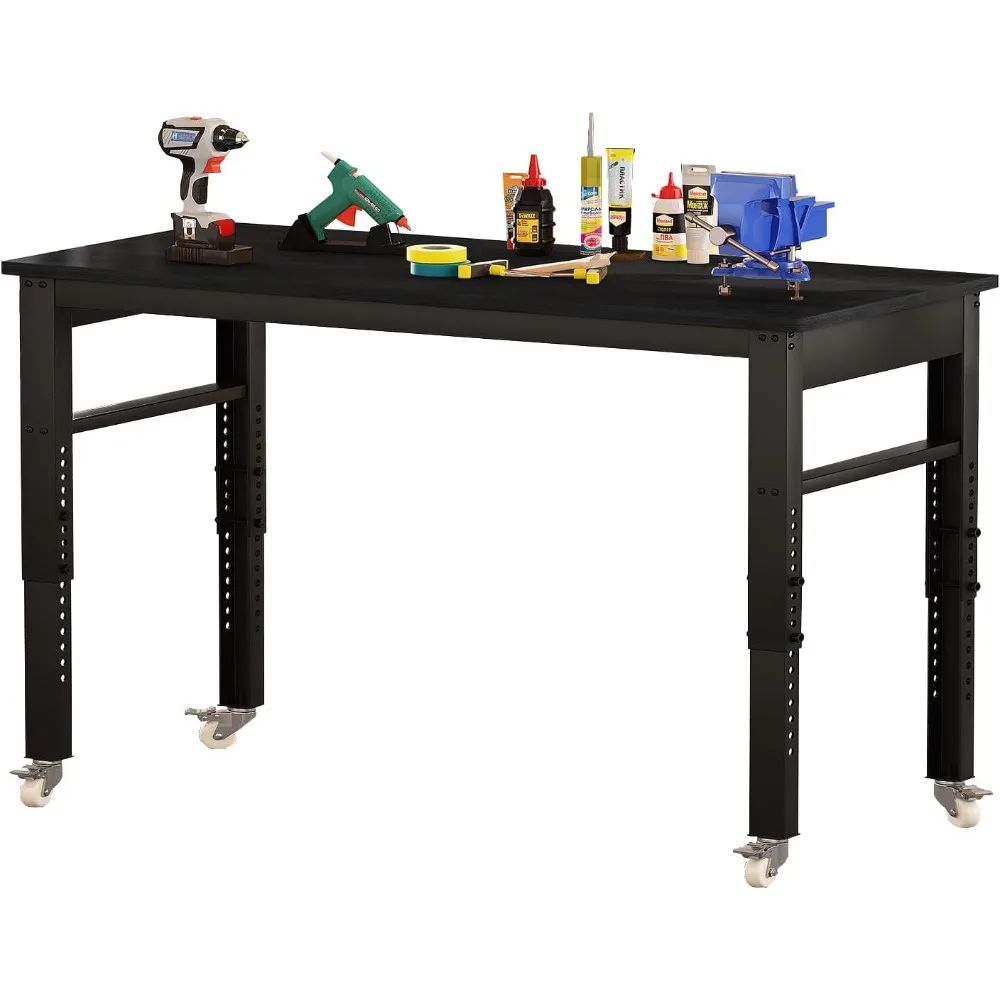 2000Lbs Workbench Adjustable Height,Welding Bench, 47.2" Heavy-Duty Work Bench Table Mobile Workbench with Lockable Casters
2000Lbs Workbench Adjustable Height,Welding Bench, 47.2" Heavy-Duty Work Bench Table Mobile Workbench with Lockable Casters