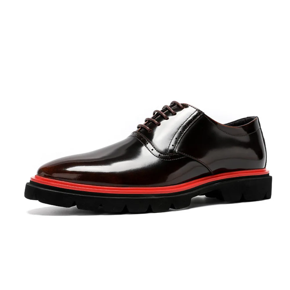 Genuine Full Grain Leather Men's Dress Shoes Polished British Style Business Casual Oxford Shoes Fashion Color Block Pointed Toe
Genuine Full Grain Leather Men's Dress Shoes Polished British Style Business Casual Oxford Shoes Fashion Color Block Pointed Toe