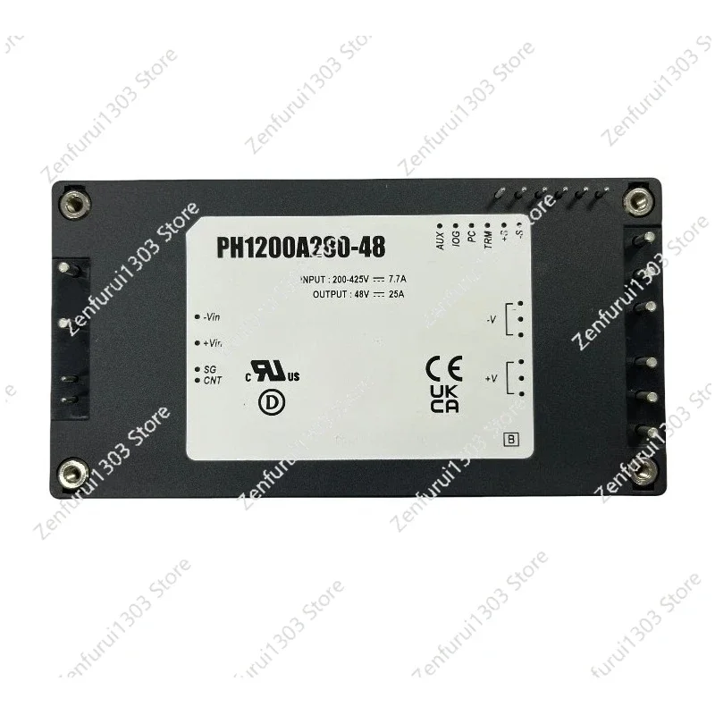 New Original PH1200A280-48 Enclosed CONVERTER 48V 1200W 1 Output 48V 25A 425V Input Full Brick Mount
New Original PH1200A280-48 Enclosed CONVERTER 48V 1200W 1 Output 48V 25A 425V Input Full Brick Mount