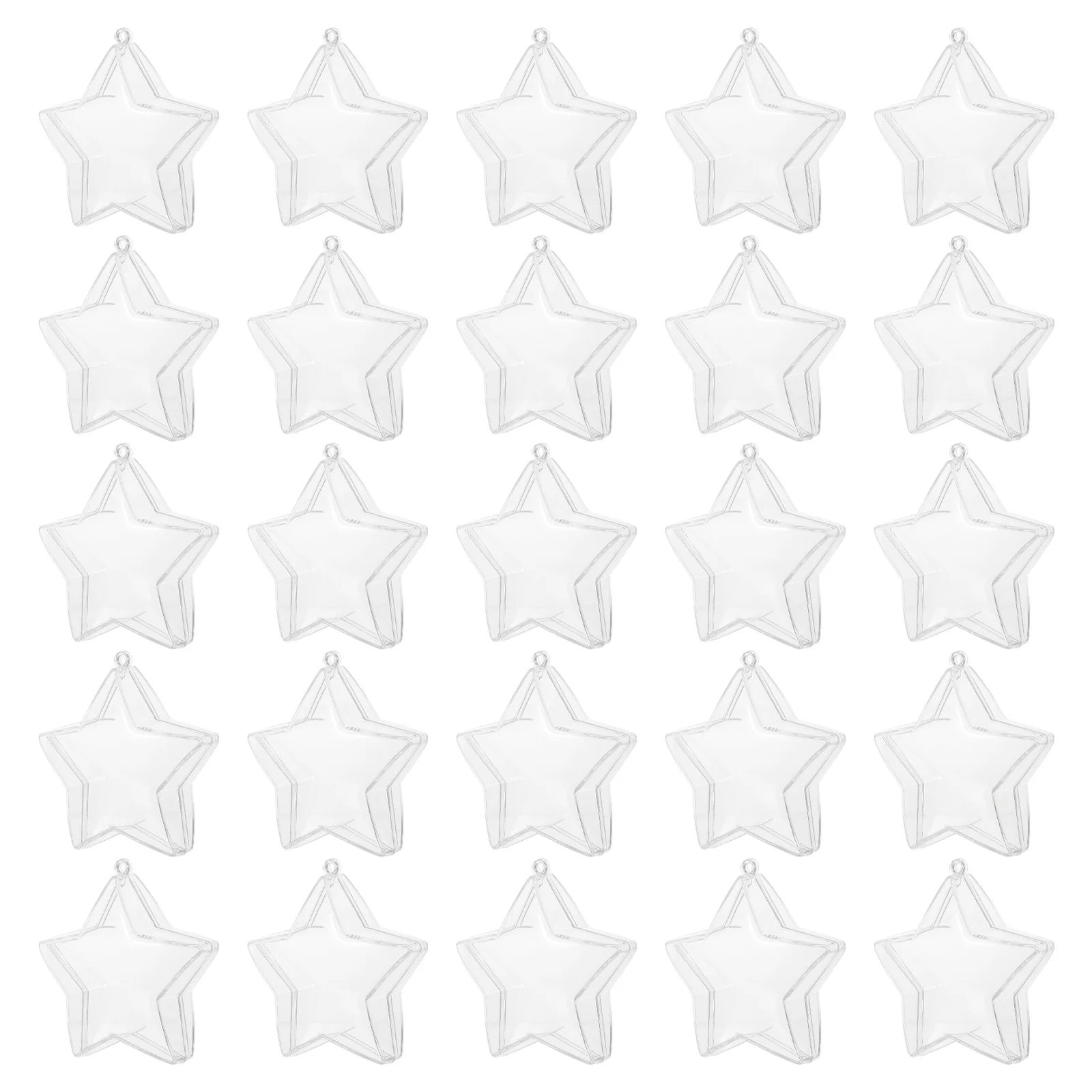 25pcs Star Shaped Treat Container Clear Fillable Baubles For Candy Gifts Holiday Party Favors Christmas Tree Decor Plastic
25pcs Star Shaped Treat Container Clear Fillable Baubles For Candy Gifts Holiday Party Favors Christmas Tree Decor Plastic