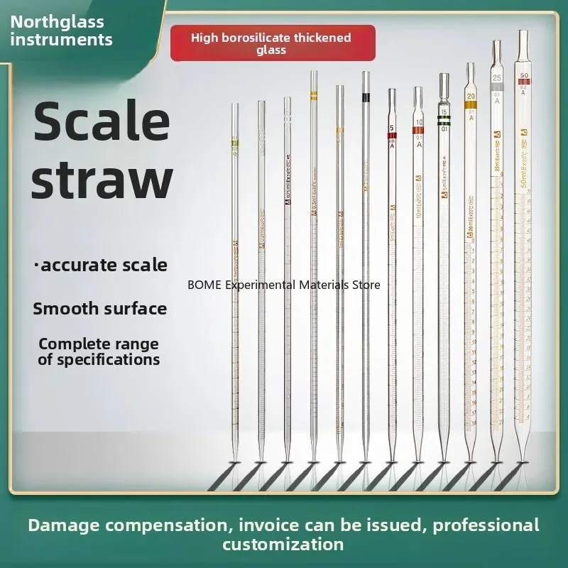 1-25ml Graduated Glass Pipette Dropper with Scale for Precise Liquid Measurement