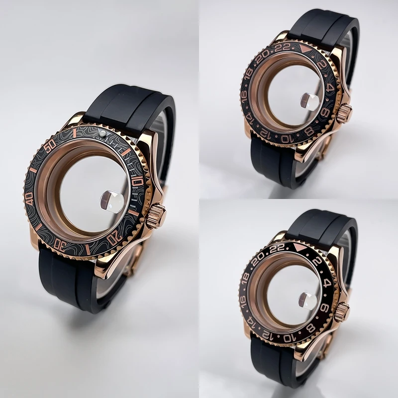 Корпус NH35 40 мм, полностью розовое золото, дизайн YM, двусторонний вращающийся безель, резиновый ремешок, сапфировое стекло, NH35, NH36, NH34, корпус часов с механизмом
Корпус NH35 40 мм, полностью розовое золото, дизайн YM, двусторонний вращающийся безель, резиновый ремешок, сапфировое стекло, NH35, NH36, NH34, корпус часов с механизмом