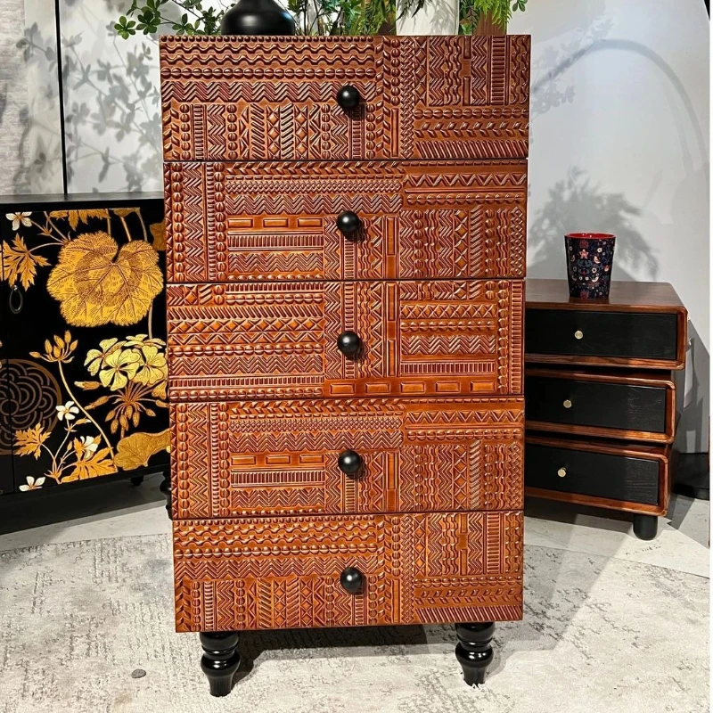Medieval chest of drawers, bedroom, bedside storage cabinet, American chest cabinet, Nordic retro side cabinet, living room
Medieval chest of drawers, bedroom, bedside storage cabinet, American chest cabinet, Nordic retro side cabinet, living room