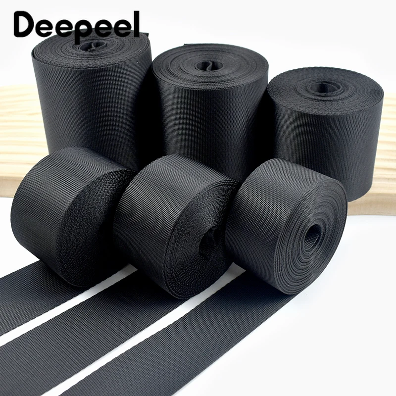 10Meters 10-100mm Black Nylon Webbing Strap Bags Belt Ribbon Backpack Clothes Bias Binding Tape Pet Collar Sewing Accessories
10Meters 10-100mm Black Nylon Webbing Strap Bags Belt Ribbon Backpack Clothes Bias Binding Tape Pet Collar Sewing Accessories