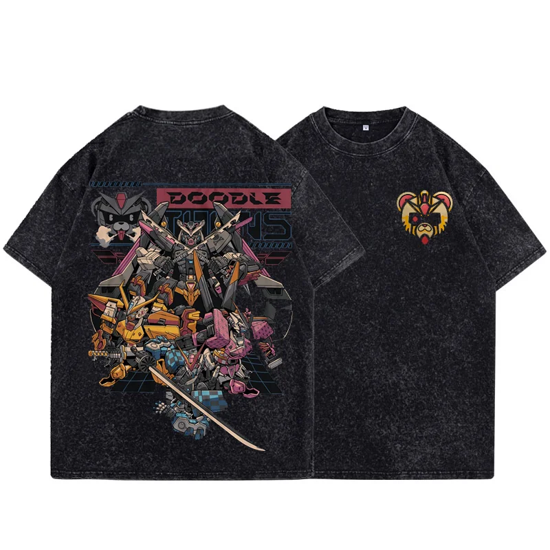 New Gundam Anime Printed Men's T Shirts Summer Vintage Washed Harajuku Cotton Short Sleeves Tees Gym Y2k Clothes Tops Streetwear
New Gundam Anime Printed Men's T Shirts Summer Vintage Washed Harajuku Cotton Short Sleeves Tees Gym Y2k Clothes Tops Streetwear