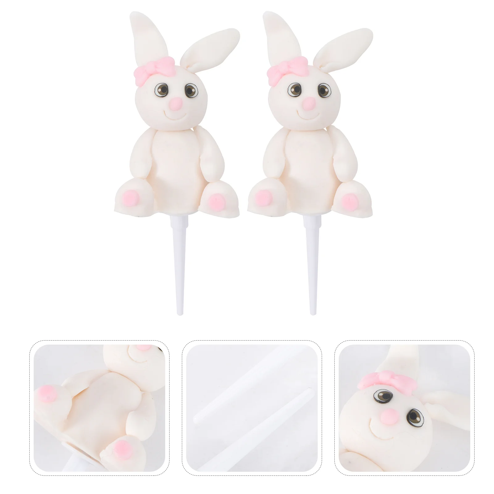 2 Pcs Bunny Cake Decoration Dessert Ornament Cupcake Ornaments Decorations Mini Birthday Clay Picks for Kids Baby
2 Pcs Bunny Cake Decoration Dessert Ornament Cupcake Ornaments Decorations Mini Birthday Clay Picks for Kids Baby
