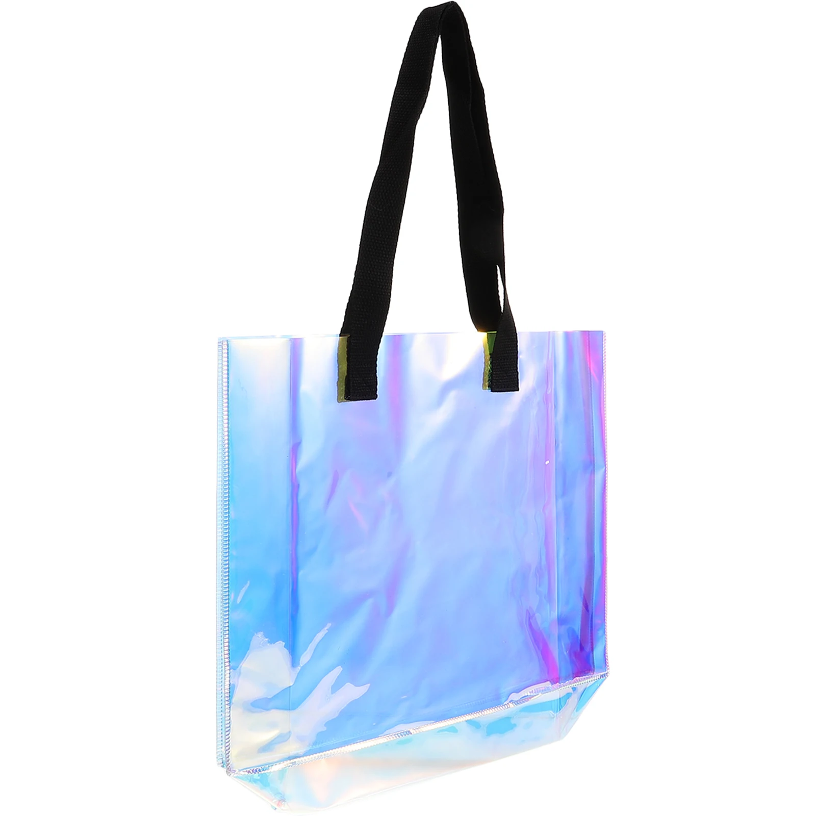 Iridescent PVC Shopping Bag Holographic Handbag Portable Tote Large Capacity Waterproof PVC Tote Bag for Travel Storage Shopping
Iridescent PVC Shopping Bag Holographic Handbag Portable Tote Large Capacity Waterproof PVC Tote Bag for Travel Storage Shopping