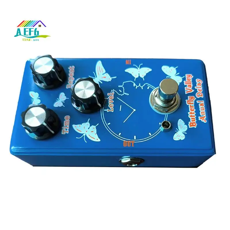 AEF6-Electric Guitar Digital Delay Effector Pedal , Butterfly Valley Anual Delay Single Block Guitar Effect Pedal
AEF6-Electric Guitar Digital Delay Effector Pedal , Butterfly Valley Anual Delay Single Block Guitar Effect Pedal