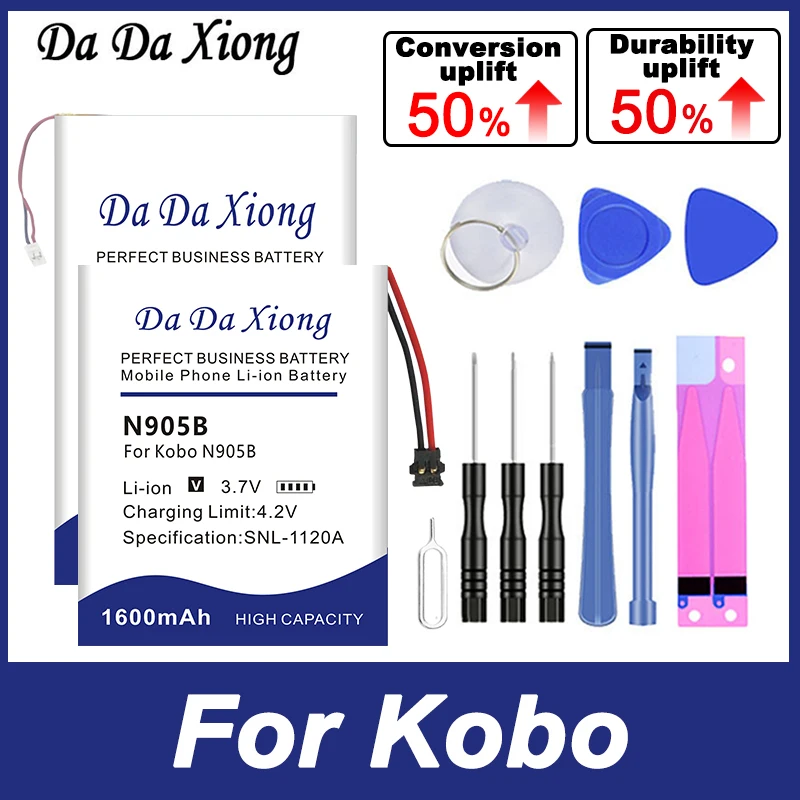 Аккумулятор Φ LP404252ARU для Kobo Glo Electric Book GPS MP3 Φ N905B N249 MP4 Libra 2 с комплектом инструментов, сменная батарея
Аккумулятор Φ LP404252ARU для Kobo Glo Electric Book GPS MP3 Φ N905B N249 MP4 Libra 2 с комплектом инструментов, сменная батарея