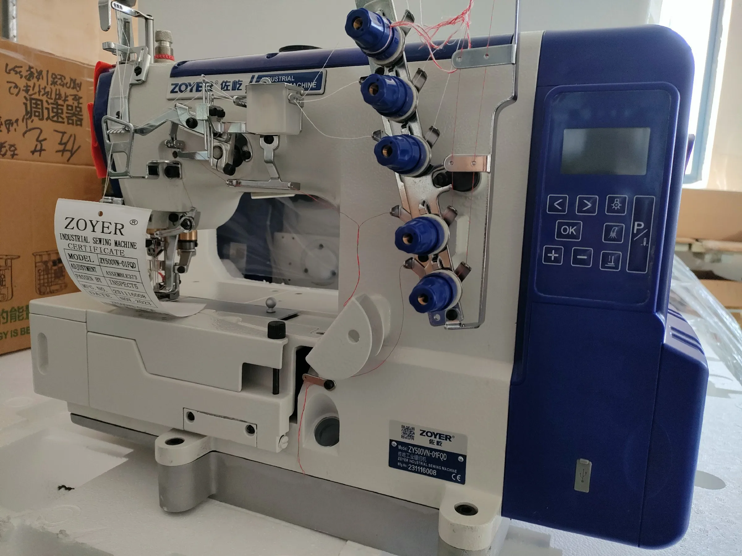 ZOYER ZY500VN-01FQD Cover Stitch Sewing Machine Durable Reliable Quality Product
ZOYER ZY500VN-01FQD Cover Stitch Sewing Machine Durable Reliable Quality Product