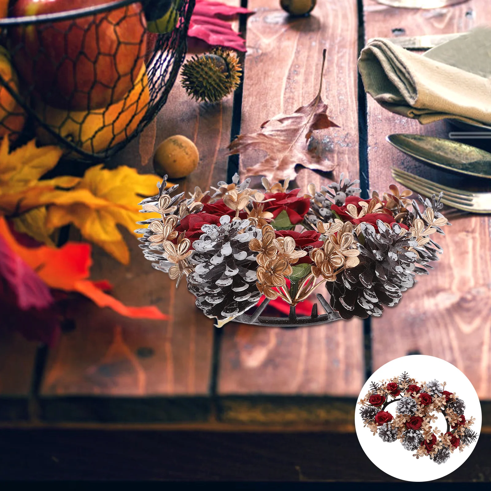 2Pcs Christmas Wreath 8Cm Inner Diameter Sturdy Plastic Festive Table Centerpiece Decor for Holiday Dining Room Cabinet
2Pcs Christmas Wreath 8Cm Inner Diameter Sturdy Plastic Festive Table Centerpiece Decor for Holiday Dining Room Cabinet