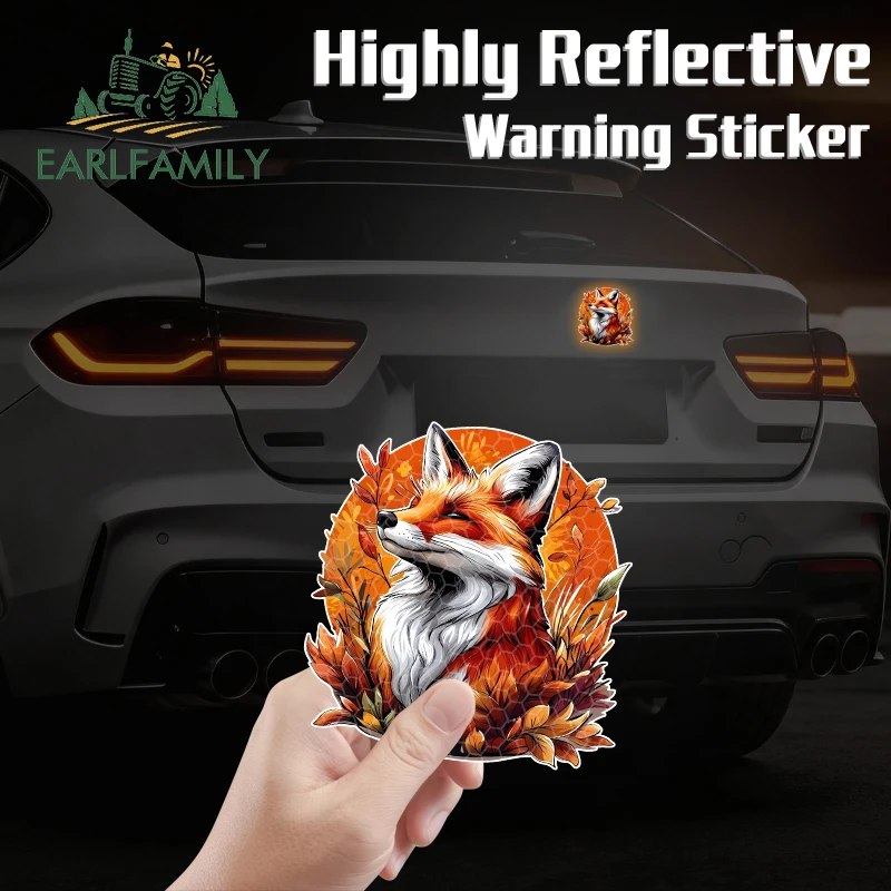 EARLFAMILY Red Fox Head Graffiti Reflective Car Stickers Cool Motorcycle Trunk Occlusion Scratch PVC Decal Vinyl Accessories
EARLFAMILY Red Fox Head Graffiti Reflective Car Stickers Cool Motorcycle Trunk Occlusion Scratch PVC Decal Vinyl Accessories
