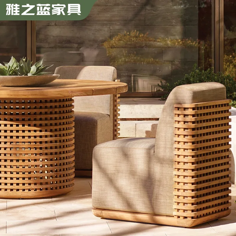 Outdoor Teak Dining Table Cross-border Courtyard Outdoor Solid Wood Tables And Chairs Waterproof And Sunscreen Villa Open-air
Outdoor Teak Dining Table Cross-border Courtyard Outdoor Solid Wood Tables And Chairs Waterproof And Sunscreen Villa Open-air
