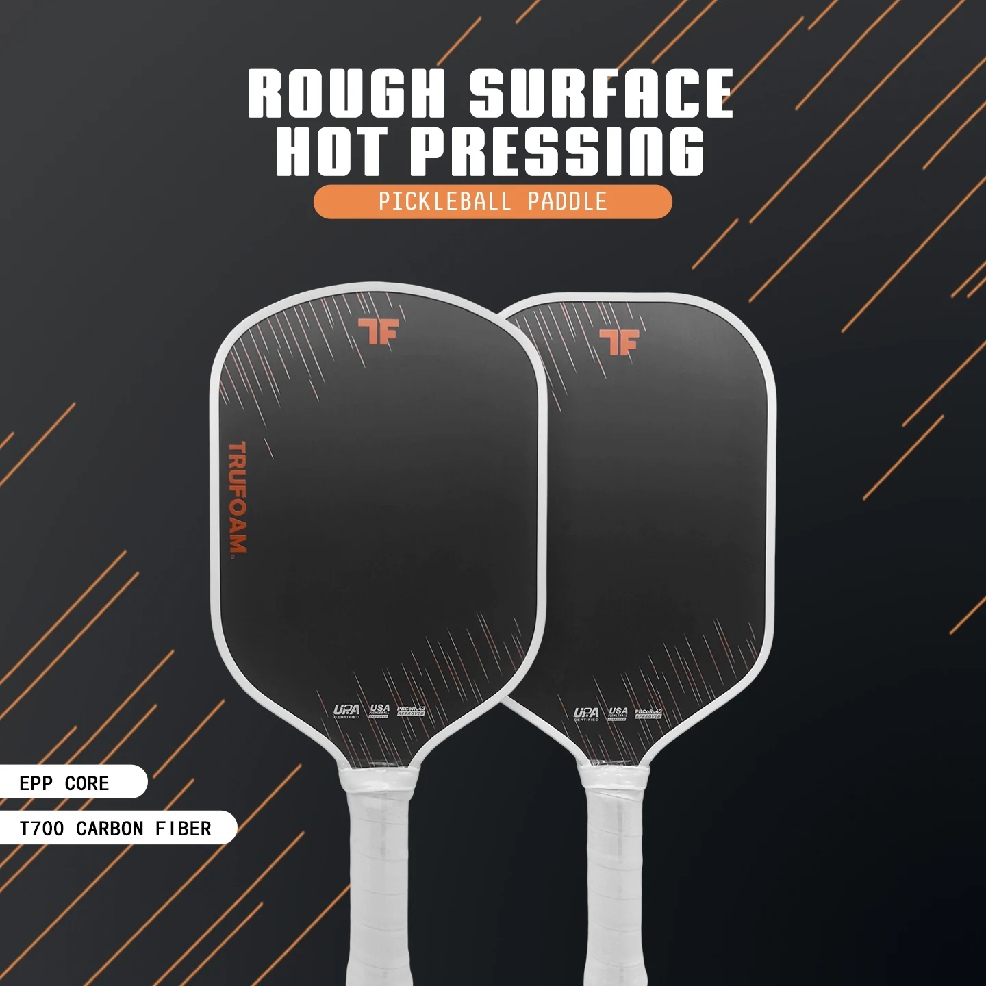 Gen5 T700 Carbon Fiber Pickleball Paddle EPP Foam Core Rough Surface High Spin Training Competition Use
Gen5 T700 Carbon Fiber Pickleball Paddle EPP Foam Core Rough Surface High Spin Training Competition Use