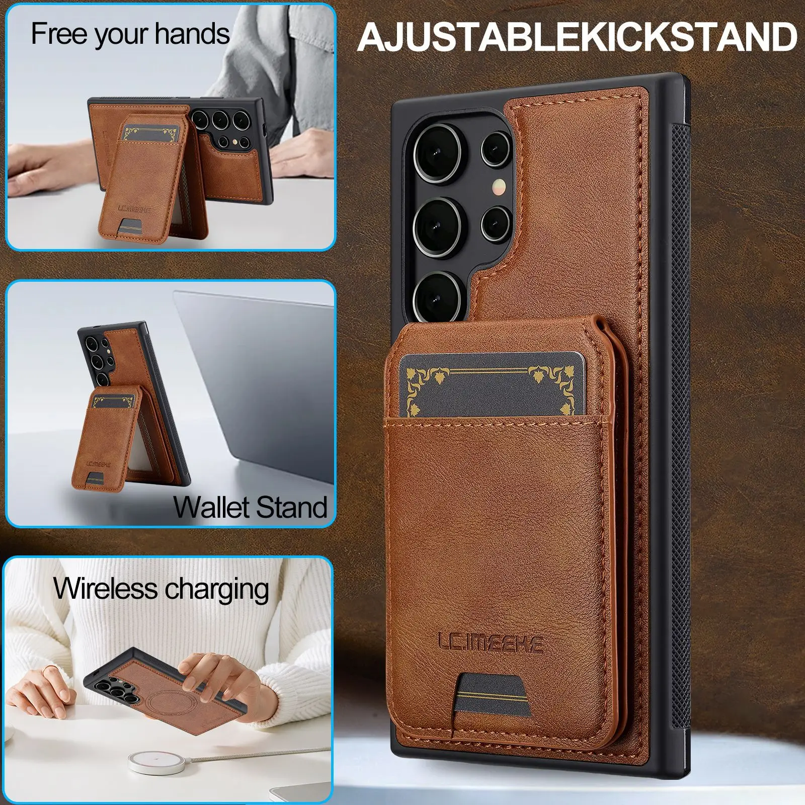 Applicable to Samsung S26, S25ultra magnetic card holder S24plus protective case, Samsung split card-inserting mobile phone case
Applicable to Samsung S26, S25ultra magnetic card holder S24plus protective case, Samsung split card-inserting mobile phone case