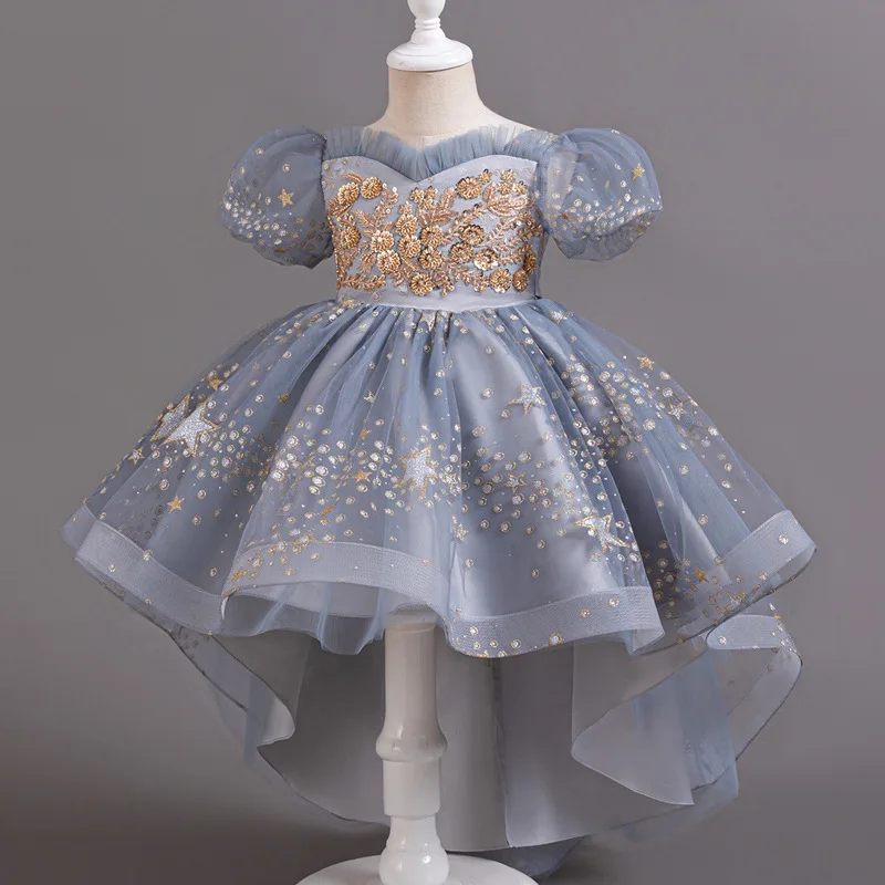 Children's evening gowns dresses, high-end flower girl dresses, puffy dresses girls' birthday piano performance costumes
Children's evening gowns dresses, high-end flower girl dresses, puffy dresses girls' birthday piano performance costumes