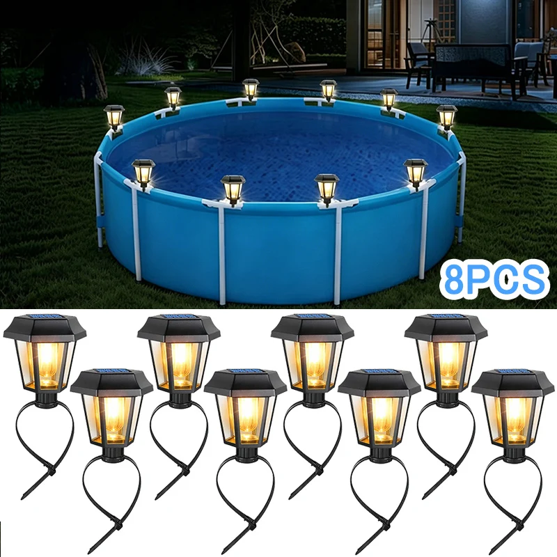 8PCS Solar Hexagonal Strap Light Solar Landscape Light Outdoor Trampoline Lights Pool Light Fence Light for Outside Patio Garden
8PCS Solar Hexagonal Strap Light Solar Landscape Light Outdoor Trampoline Lights Pool Light Fence Light for Outside Patio Garden