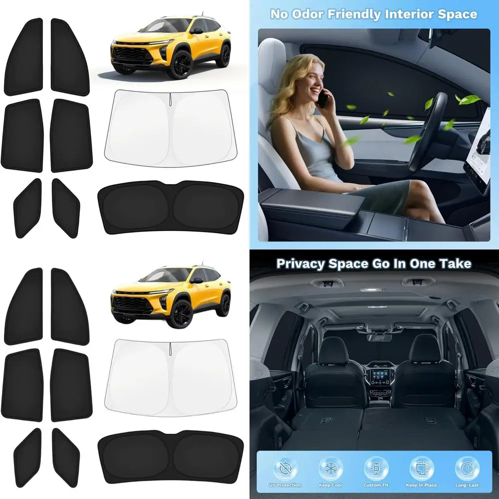Chevy Equinox 2025-2026 Non-EV UV-Blocking Privacy Window Shades, Full Set for Camping & Privacy, 8-Piece Blackout Protection
Chevy Equinox 2025-2026 Non-EV UV-Blocking Privacy Window Shades, Full Set for Camping & Privacy, 8-Piece Blackout Protection