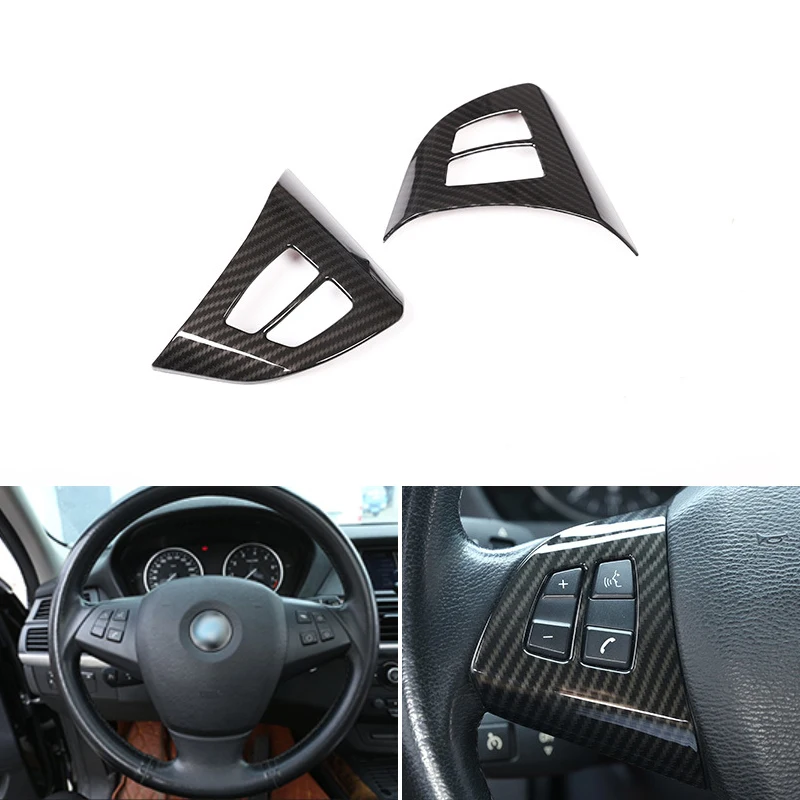 For BMW X5 E70 2008 2009 2010 - 2013 Car Carbon Fiber Style Interior Steering Wheel Switch Button Frame Cover Replacement Trim
For BMW X5 E70 2008 2009 2010 - 2013 Car Carbon Fiber Style Interior Steering Wheel Switch Button Frame Cover Replacement Trim