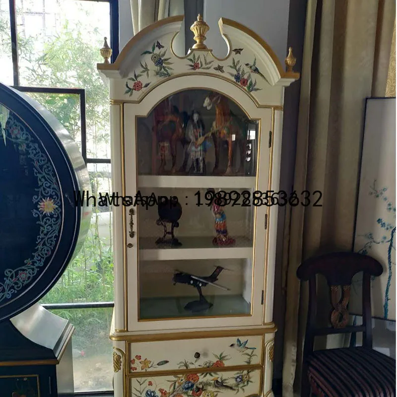 Z1 American Style Solid Wood Wine Cabinet Glass Black Blue White Single Door Sideboard Display Cabinet Storage Cabinet
Z1 American Style Solid Wood Wine Cabinet Glass Black Blue White Single Door Sideboard Display Cabinet Storage Cabinet