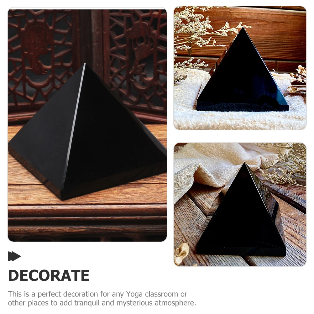 Obsidian Crystal Pyramid Compact Chakra Stones Decorative Home Gemstones Black Daily Use Household
Obsidian Crystal Pyramid Compact Chakra Stones Decorative Home Gemstones Black Daily Use Household