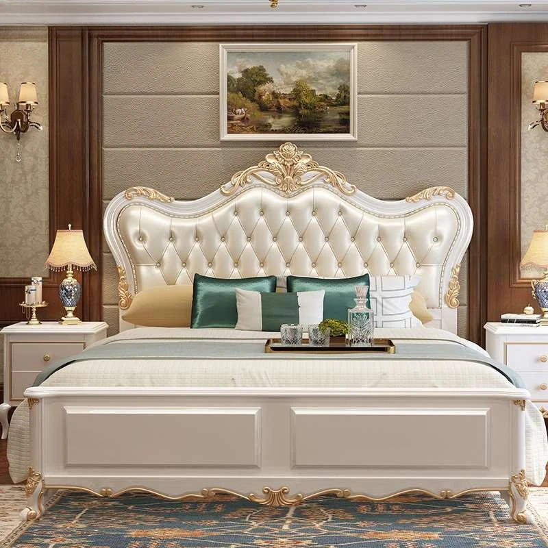 Vintage Modern Bed Multifonction Nordic Unique Queen French Bed Lounge Woode Headboard Camas Matrimonial Bedroom Furniture
Vintage Modern Bed Multifonction Nordic Unique Queen French Bed Lounge Woode Headboard Camas Matrimonial Bedroom Furniture