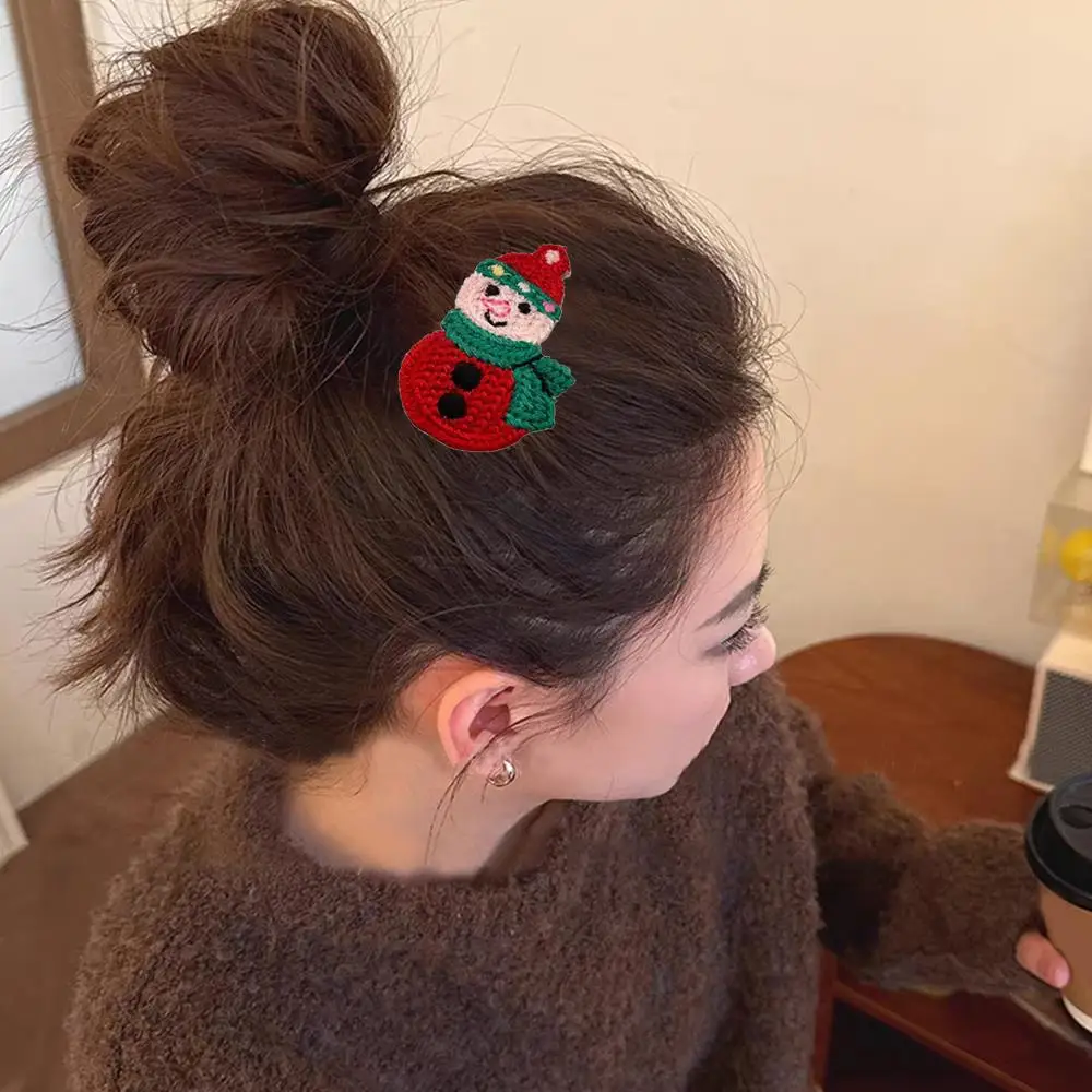 Christmas Hair Accessories Handmade Wool Crochet Hair Clip Elk Xmas Tree Handwoven BB Clip Deer Santa Claus Knitted Hairpin
Christmas Hair Accessories Handmade Wool Crochet Hair Clip Elk Xmas Tree Handwoven BB Clip Deer Santa Claus Knitted Hairpin