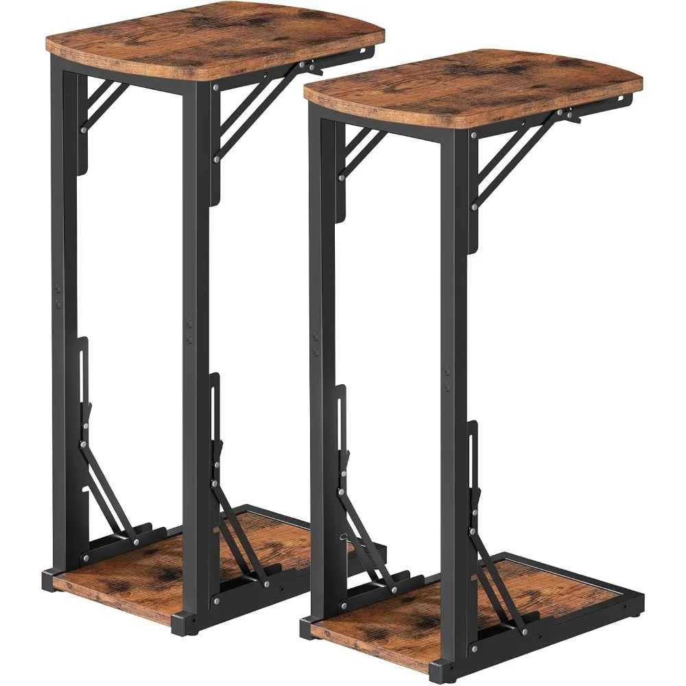 Set of 2 Folding Samll Side Table, C-Shaped End Table for Couch, Slide Under Couch Side Table for Sofa Bed, Foldable TV Tray for
Set of 2 Folding Samll Side Table, C-Shaped End Table for Couch, Slide Under Couch Side Table for Sofa Bed, Foldable TV Tray for