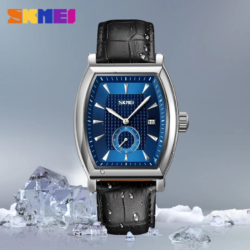 SKMEI High-End Barrel-Shaped Leather Belt Watch, Business Fashion Quartz Watch with Independent Second Hand and Calendar
SKMEI High-End Barrel-Shaped Leather Belt Watch, Business Fashion Quartz Watch with Independent Second Hand and Calendar