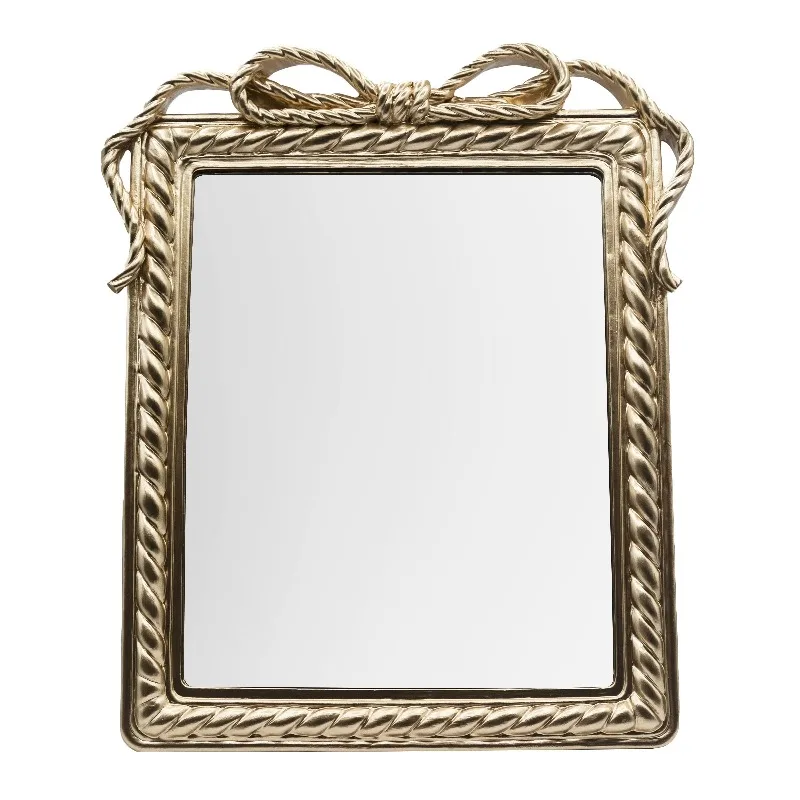 8X10 Gold Bow Resin Tabletop Mirror
8X10 Gold Bow Resin Tabletop Mirror