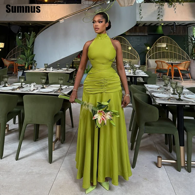 Sumnus Простое вечернее платье трапециевидной формы зеленое платье без рукавов со складками длиной до пола, платья для выпускного вечера, robes de soirée по индивидуальному заказу
Sumnus Простое вечернее платье трапециевидной формы зеленое платье без рукавов со складками длиной до пола, платья для выпускного вечера, robes de soirée по индивидуальному заказу