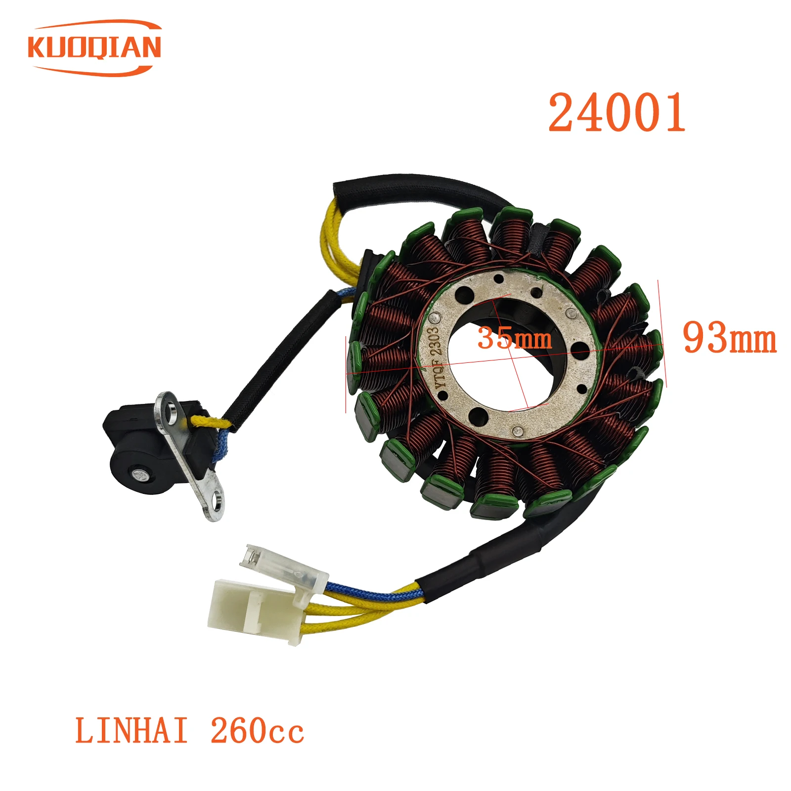 Magnetic motor magneto stator suit 24001For LINHAI 260cc 93mm Quad 4x4 UTV ATV QUAD GO KART
Magnetic motor magneto stator suit 24001For LINHAI 260cc 93mm Quad 4x4 UTV ATV QUAD GO KART