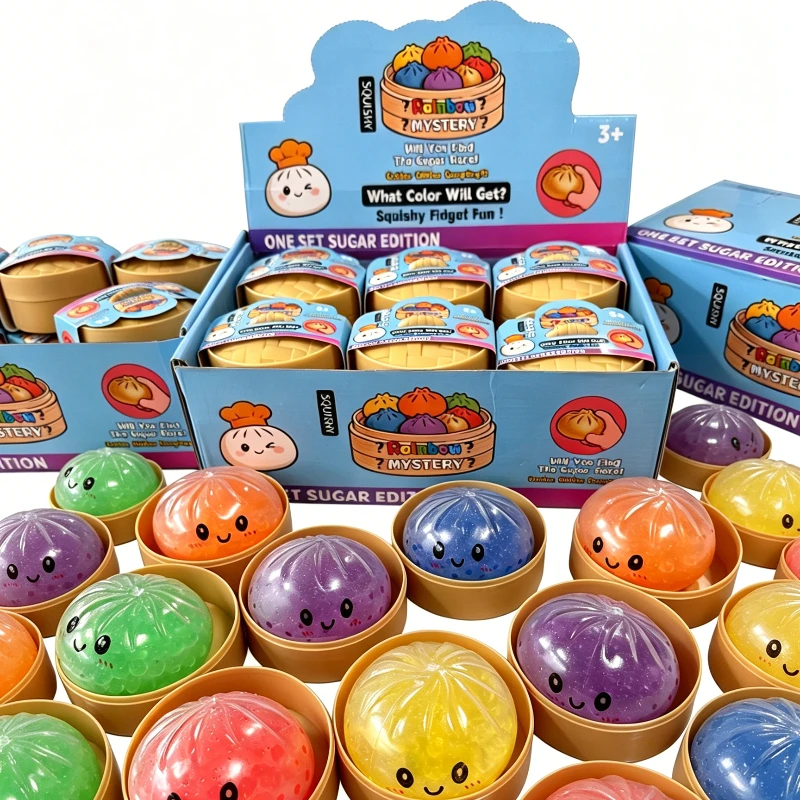 Sparkle Bun Squishy Stress Relief Toy Slow Rebound Squeeze Ball with Bead & Steamer Soft Fidget Toy for Anxiety Sensory Relief
Sparkle Bun Squishy Stress Relief Toy Slow Rebound Squeeze Ball with Bead & Steamer Soft Fidget Toy for Anxiety Sensory Relief