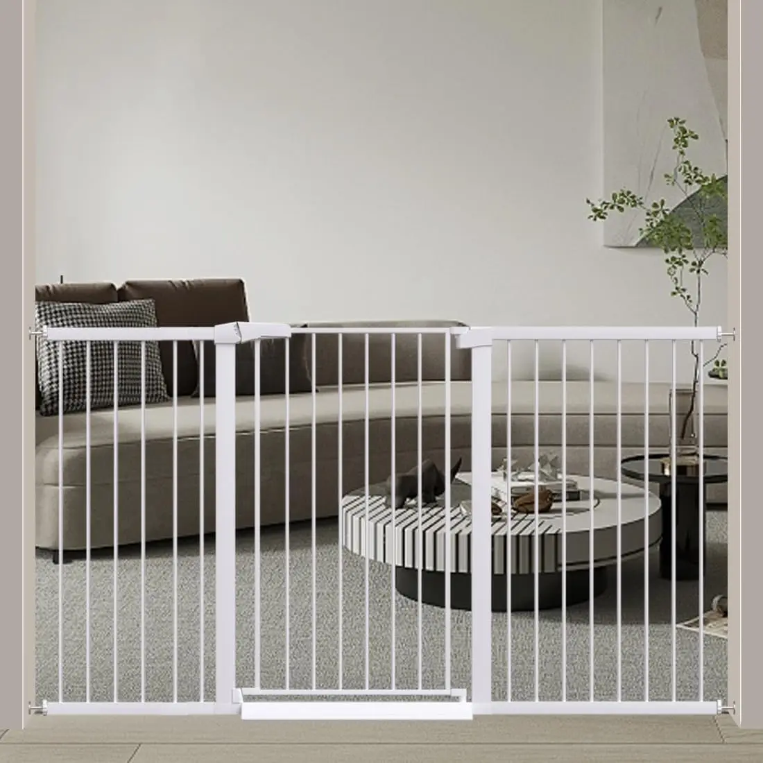 Extra Tall Baby Gate 38", Adjustable 65.4"-70.8" Wide, Auto Close Safety Gate for Stairs, Doorways, Pets, White
Extra Tall Baby Gate 38", Adjustable 65.4"-70.8" Wide, Auto Close Safety Gate for Stairs, Doorways, Pets, White