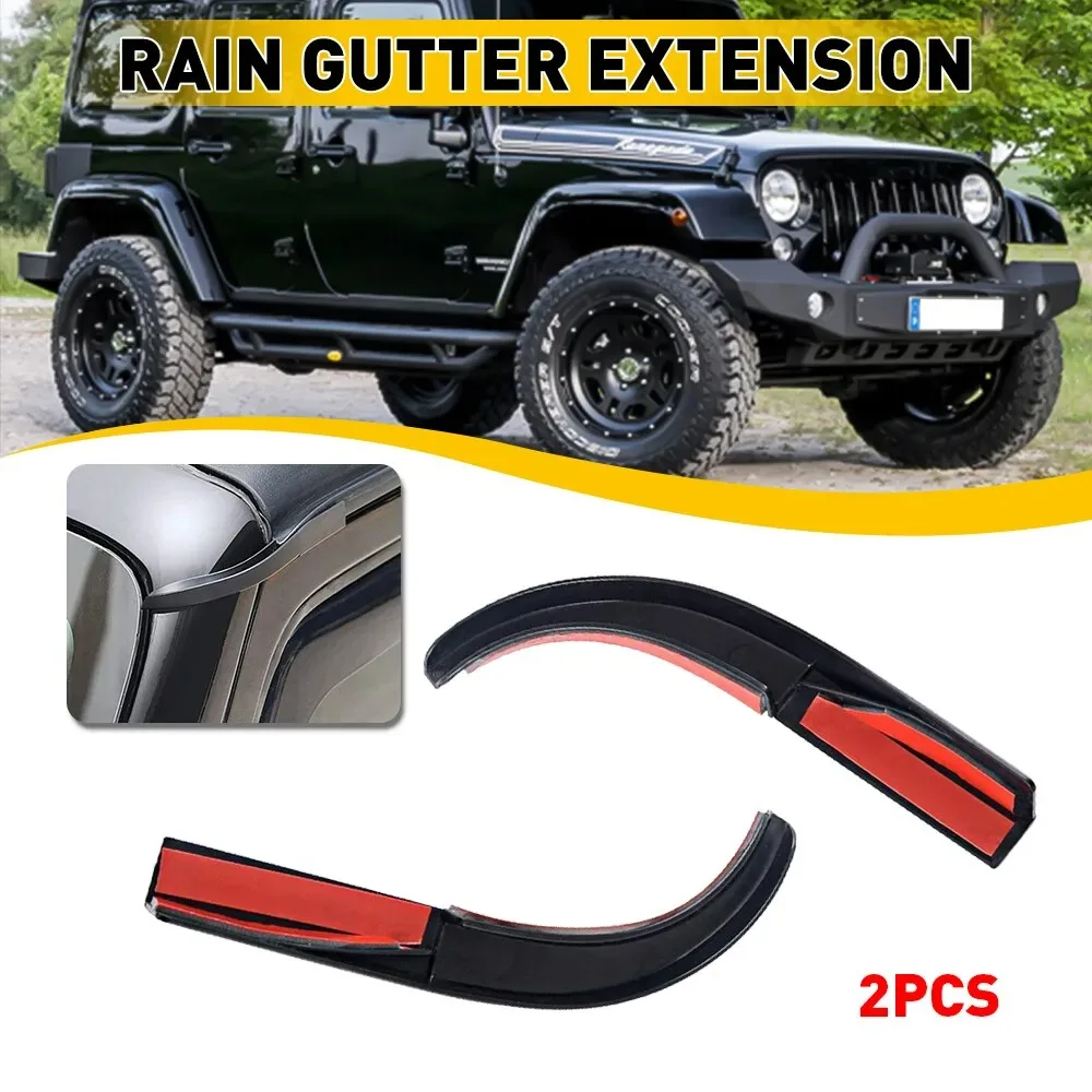 New Rain Gutter Extensions Rainwater Diversion Channel for Jeep Wrangler JK 2007-2017JL for Gladiator JT 2018-2022 Car Accessory
New Rain Gutter Extensions Rainwater Diversion Channel for Jeep Wrangler JK 2007-2017JL for Gladiator JT 2018-2022 Car Accessory