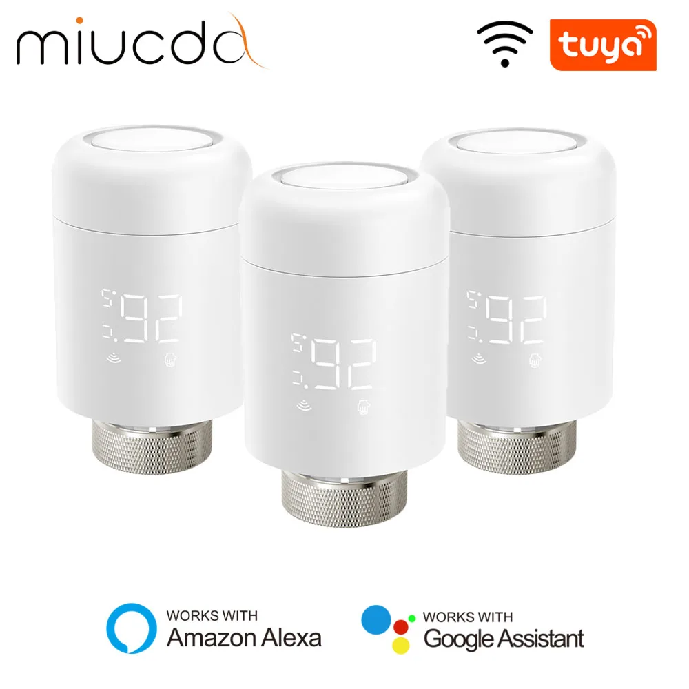 MIUCDA Tuya Wifi TRV Radiator Valve Smart Thermostat Programmable Temperature Controller Works With Alexa Google Home Alice
MIUCDA Tuya Wifi TRV Radiator Valve Smart Thermostat Programmable Temperature Controller Works With Alexa Google Home Alice