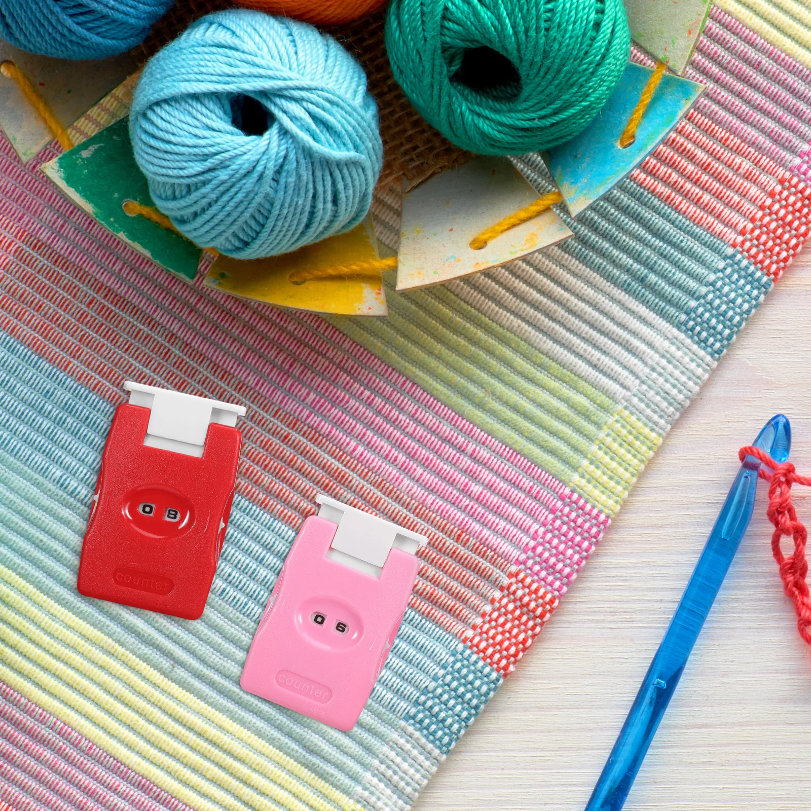 2Pcs Crochet Row Counter Beginner Stitch Counter Organized Knitting Process Indispensable Craft Project Aid DIY Stitch Marker
2Pcs Crochet Row Counter Beginner Stitch Counter Organized Knitting Process Indispensable Craft Project Aid DIY Stitch Marker