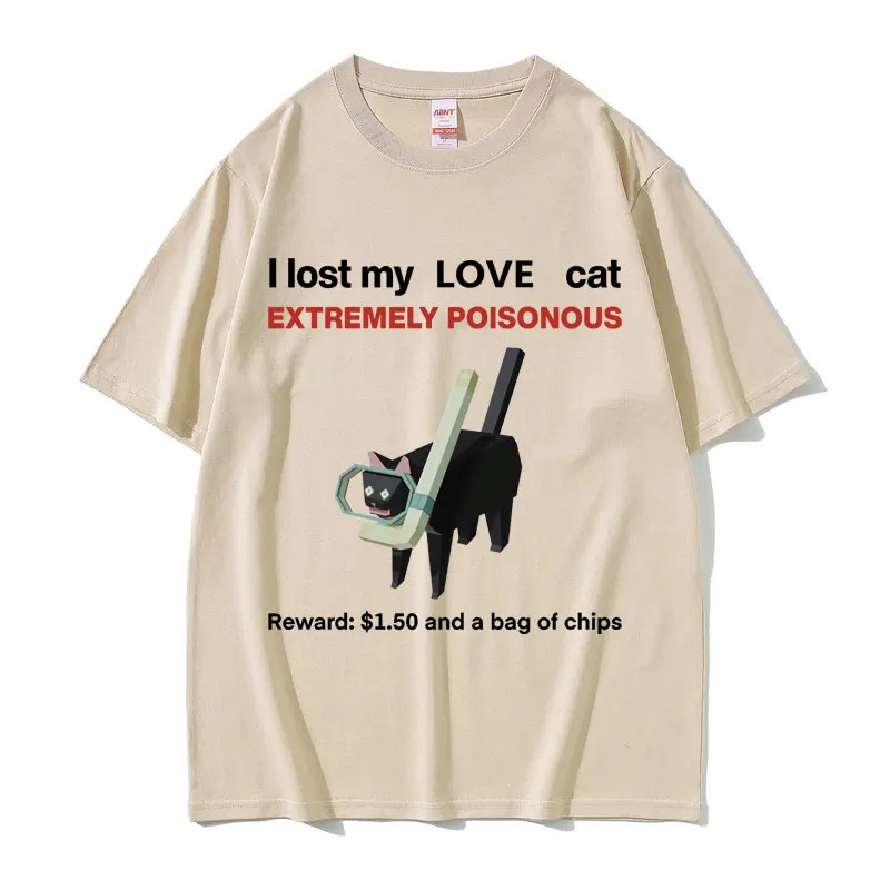 I Lost My Love Cat Funny Black Cat Meme T-shirts Men Women Casual Cotton Vintage Short Sleeve T-shirt Oversized T Shirts Unisex
I Lost My Love Cat Funny Black Cat Meme T-shirts Men Women Casual Cotton Vintage Short Sleeve T-shirt Oversized T Shirts Unisex