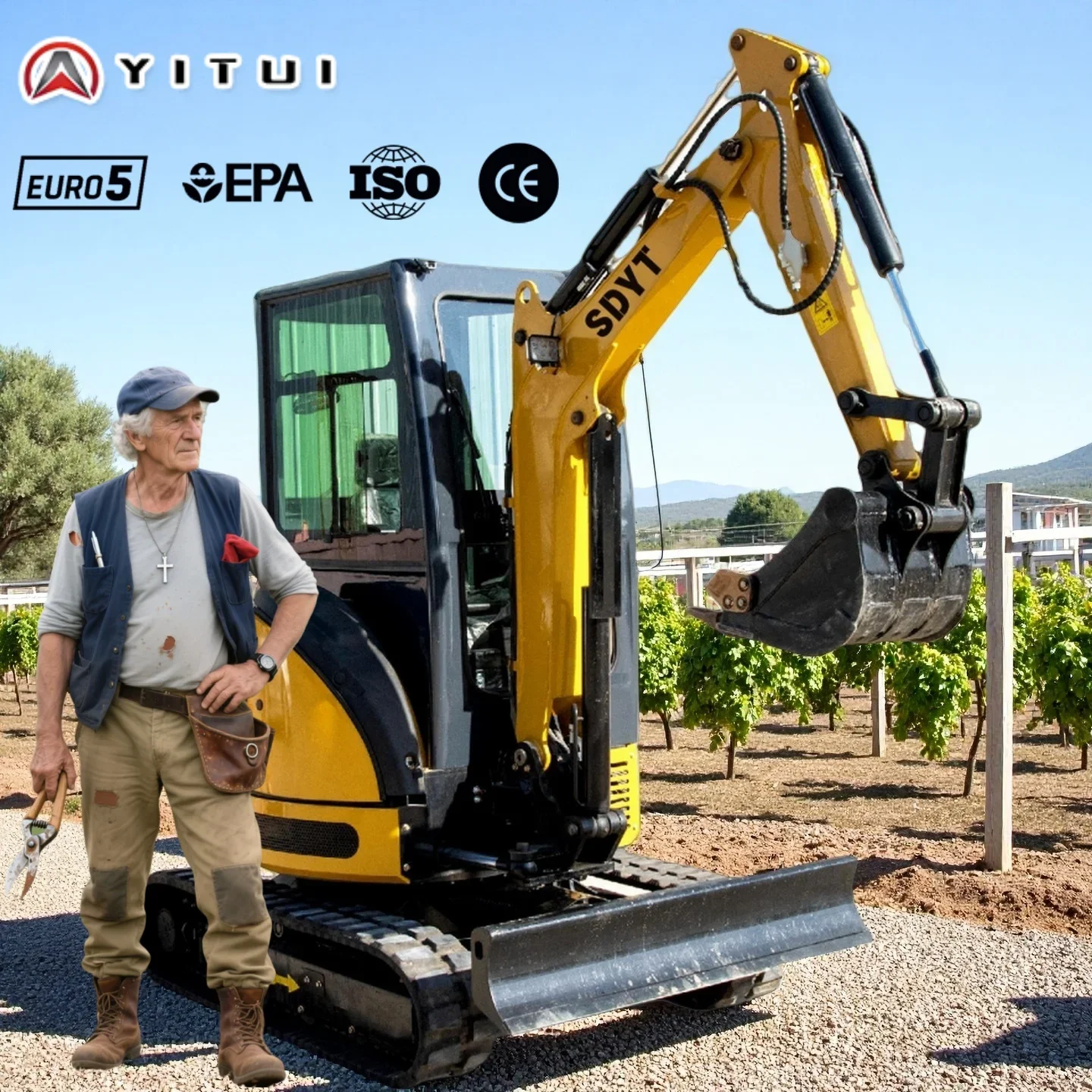Ce Euro 5 Excavator Mini Customized Kubota Engine Compact Digger Hydraulic Excavator Agriculture Tractor 1.2 Ton Cheap Price
Ce Euro 5 Excavator Mini Customized Kubota Engine Compact Digger Hydraulic Excavator Agriculture Tractor 1.2 Ton Cheap Price
