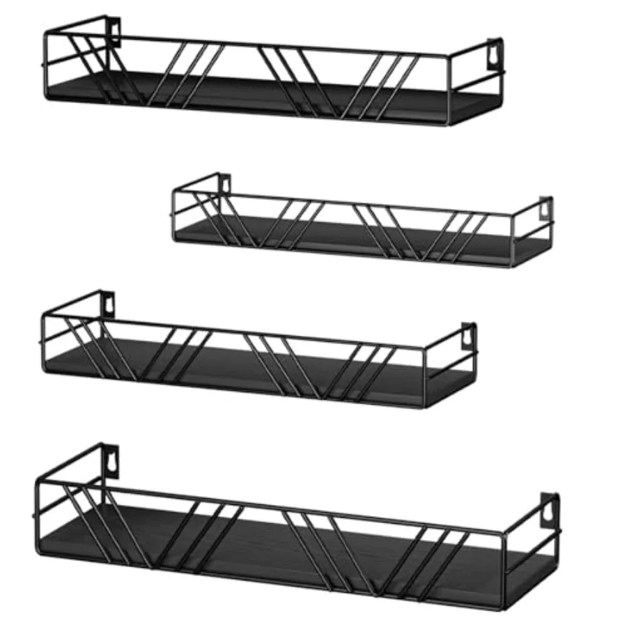 Floating Shelves for Wall Set of 4, Different Sizes Mounted Wood Floating Shelf, Wall Shelves for Living Room, Bedroom, Bathroo
Floating Shelves for Wall Set of 4, Different Sizes Mounted Wood Floating Shelf, Wall Shelves for Living Room, Bedroom, Bathroo