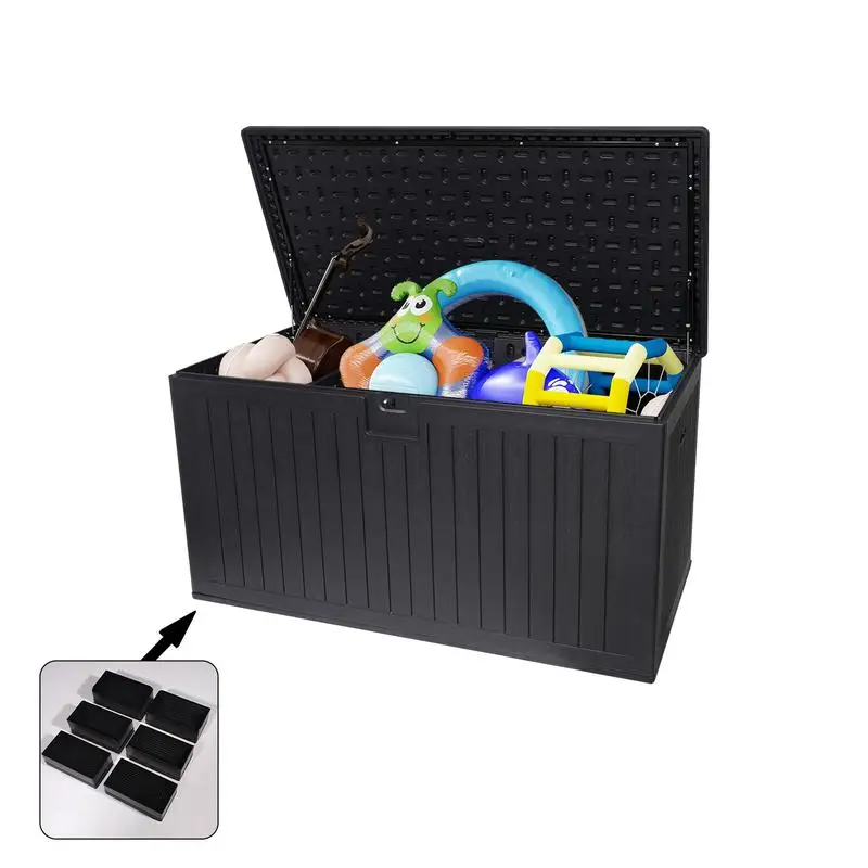 Extra Large 230 Gallon Outdoor Deck Box - Waterproof Storage Container for Patio Furniture Cushions, Pool Accessories, and
Extra Large 230 Gallon Outdoor Deck Box - Waterproof Storage Container for Patio Furniture Cushions, Pool Accessories, and