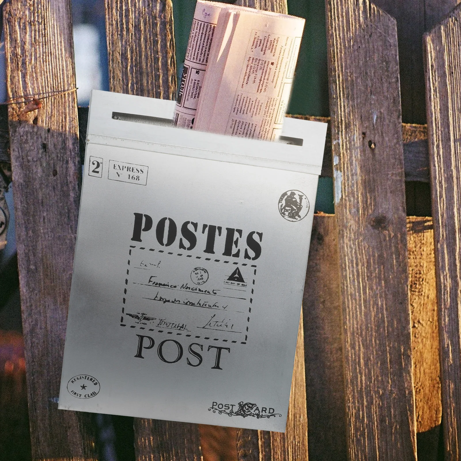 Outdoor Mailbox Wall Mounted Iron Retro Style Durable Envelopes Newspaper StorageVintage Design Suggestion Box Gardening
Outdoor Mailbox Wall Mounted Iron Retro Style Durable Envelopes Newspaper StorageVintage Design Suggestion Box Gardening