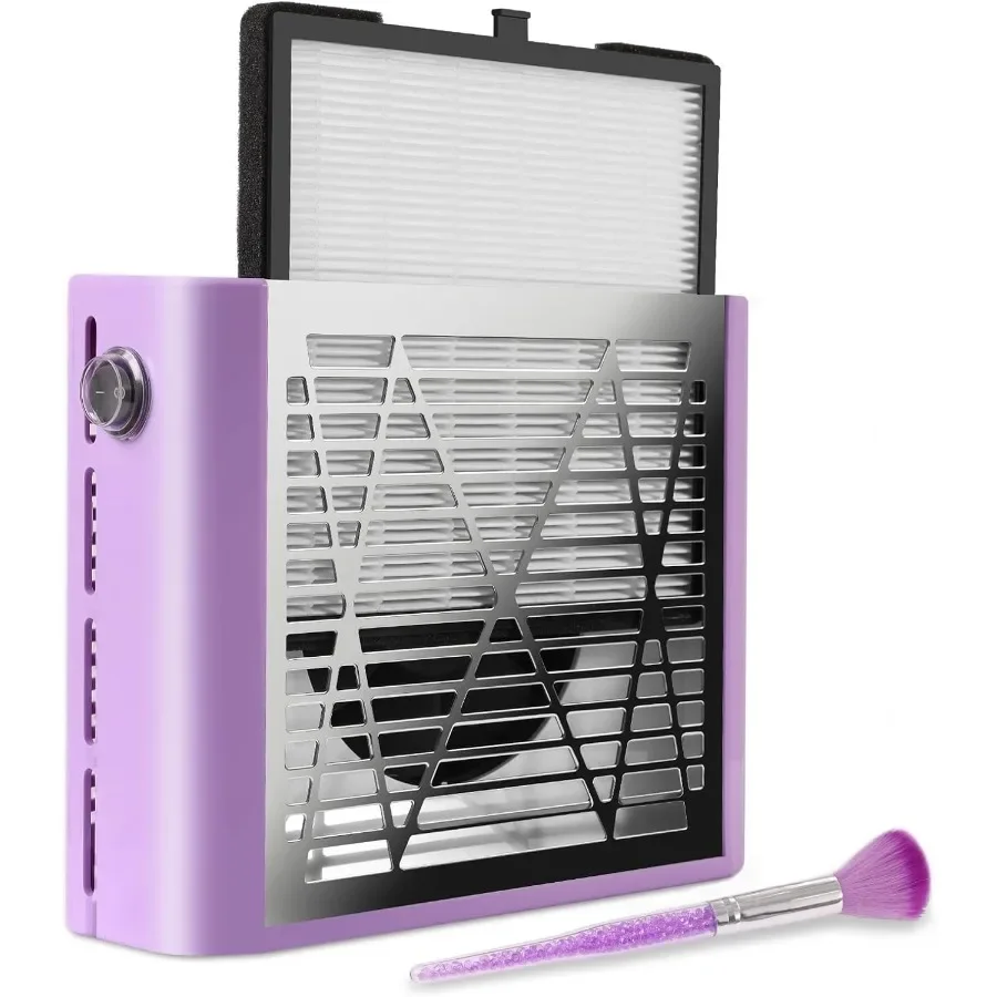 Nail Dust Collector Machine Professional: 60W Powerful Dust Collector Nail Tech Vacuum Fan Extractor with Reusable Filter and B
Nail Dust Collector Machine Professional: 60W Powerful Dust Collector Nail Tech Vacuum Fan Extractor with Reusable Filter and B
