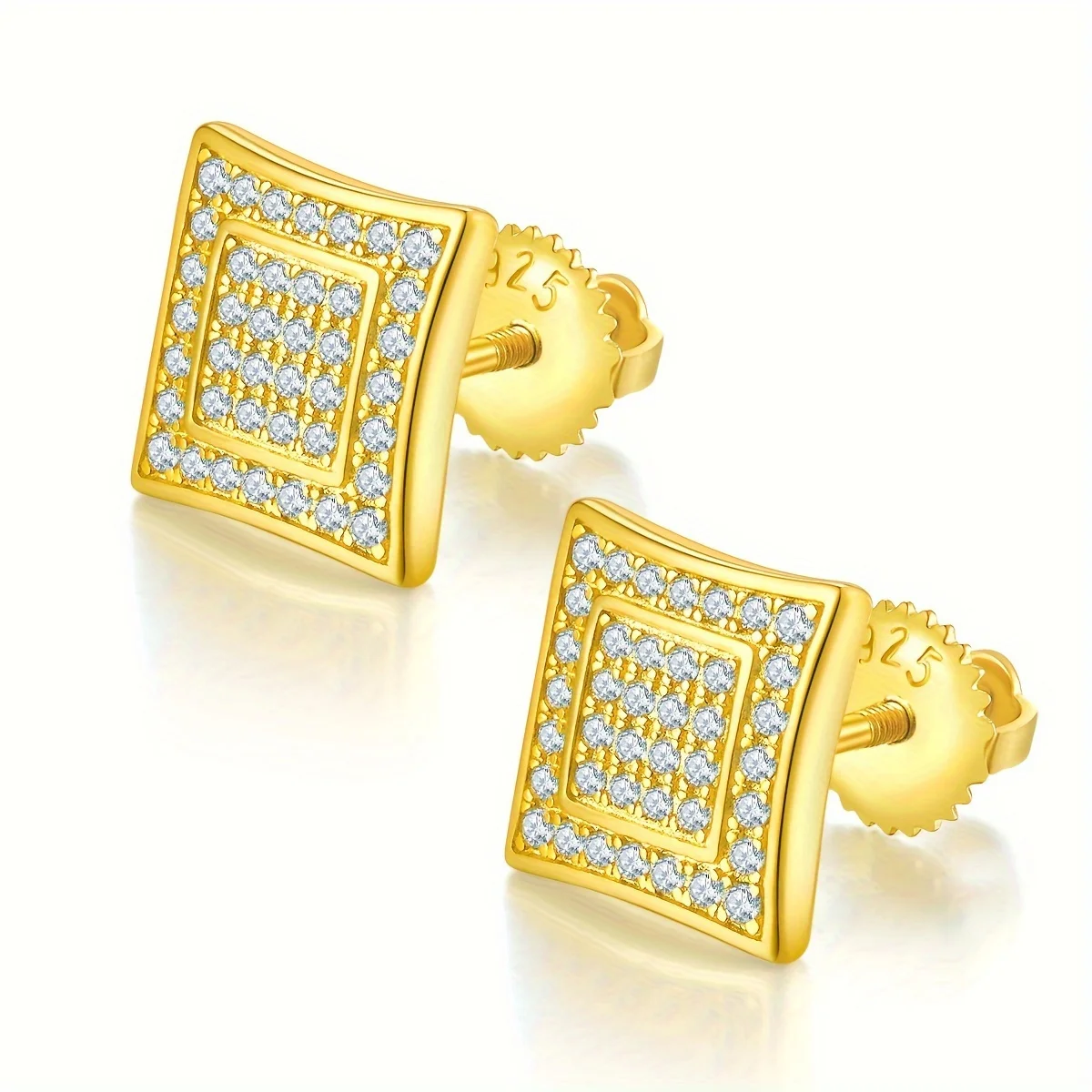 AMGROCK Hip-hop Men's And Women's Moissanite Earrings, Hypoallergenic S925 Sterling Silver Ear Jewelry Daily Casual
AMGROCK Hip-hop Men's And Women's Moissanite Earrings, Hypoallergenic S925 Sterling Silver Ear Jewelry Daily Casual