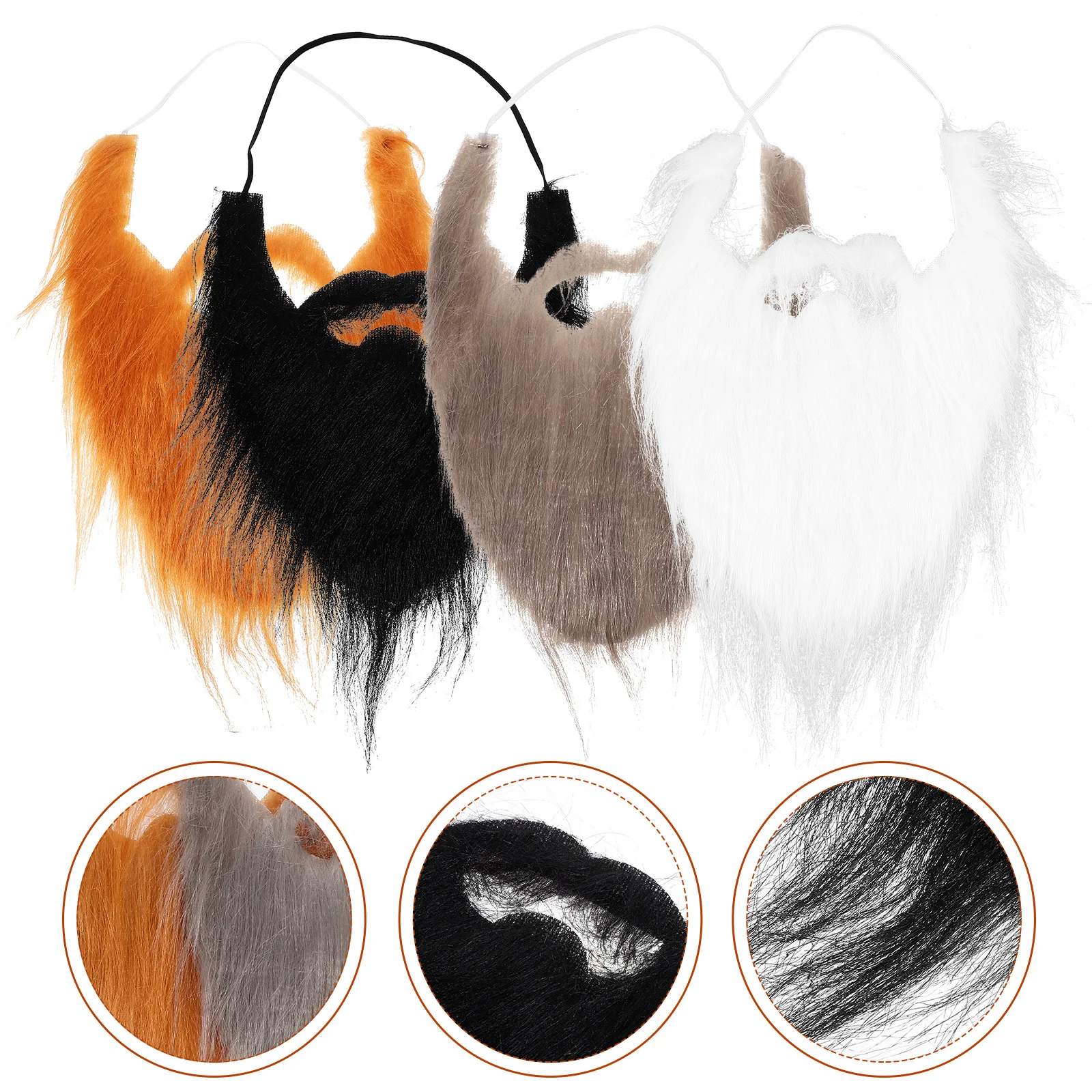 4Pcs Christmas Beards Set Elastic Santa Claus Accessories for Men Masquerade Carnival Cosplay Prop Beard Easy Clean Comfortable
4Pcs Christmas Beards Set Elastic Santa Claus Accessories for Men Masquerade Carnival Cosplay Prop Beard Easy Clean Comfortable