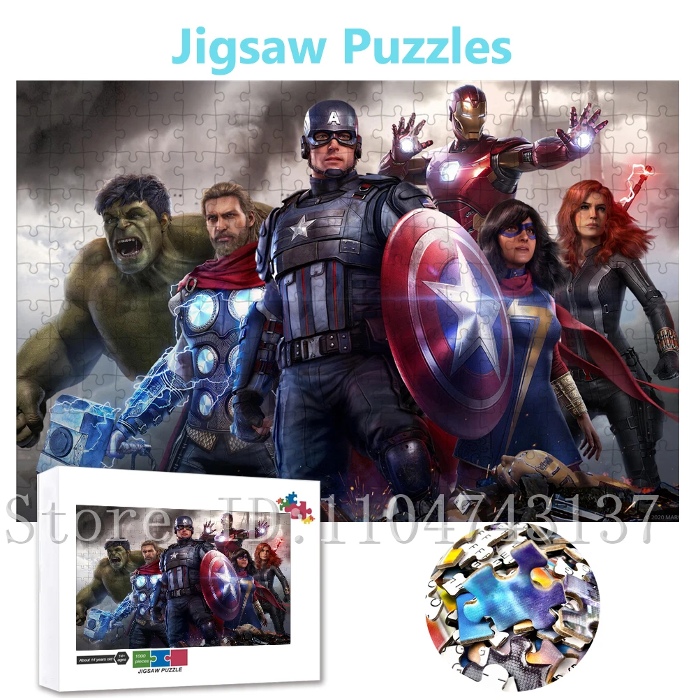 Пазлы Disney «Мстители» для взрослых, игрушки для снятия стресса, 108/200/300/500/1000 шт., деревянные/бумажные пазлы, хобби ручной работы
Пазлы Disney «Мстители» для взрослых, игрушки для снятия стресса, 108/200/300/500/1000 шт., деревянные/бумажные пазлы, хобби ручной работы