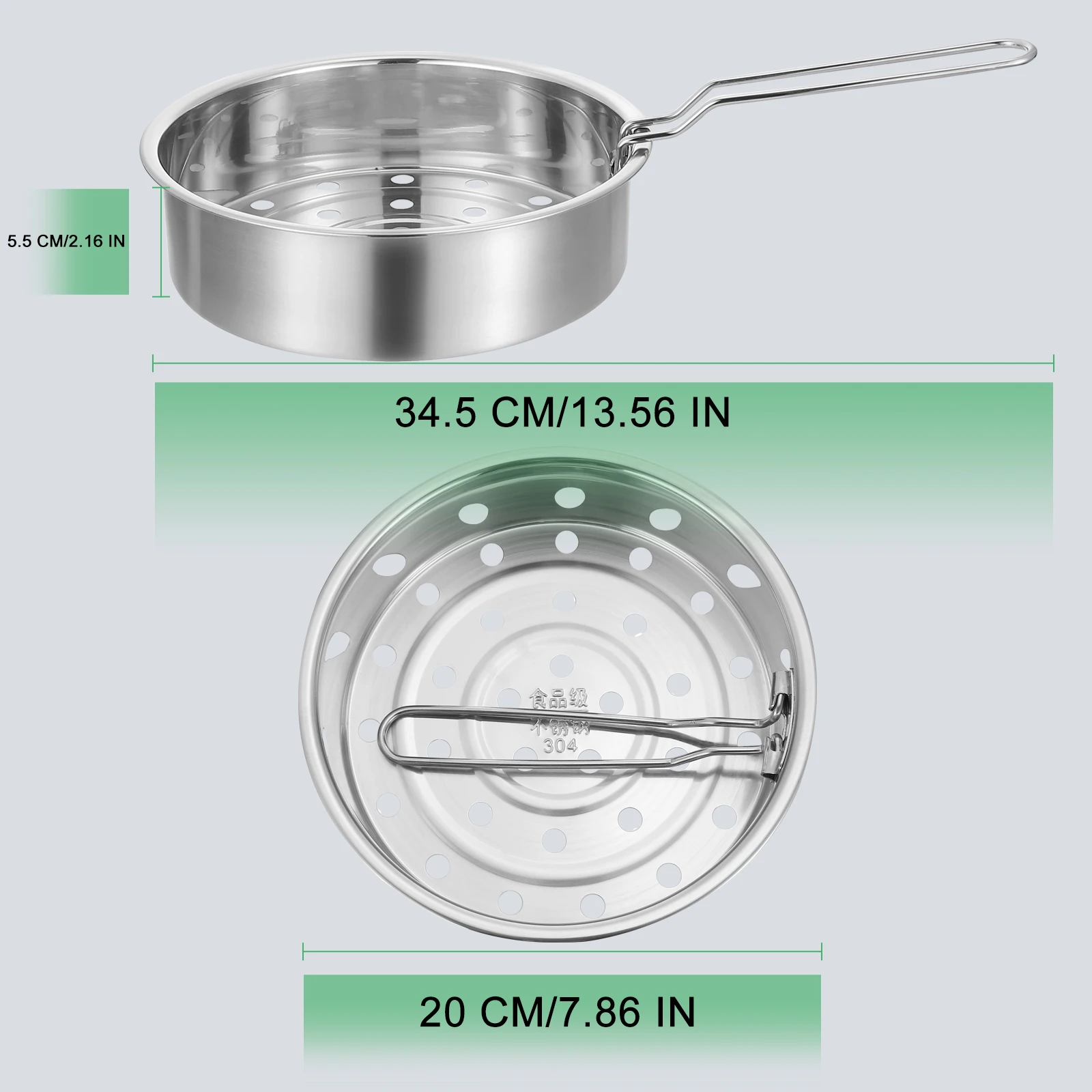 304 Stainless Steel Steamer Large Hole Design Removable Handle Water Pouring Channel Steam Cooking Steamer for Electric Pressure
304 Stainless Steel Steamer Large Hole Design Removable Handle Water Pouring Channel Steam Cooking Steamer for Electric Pressure