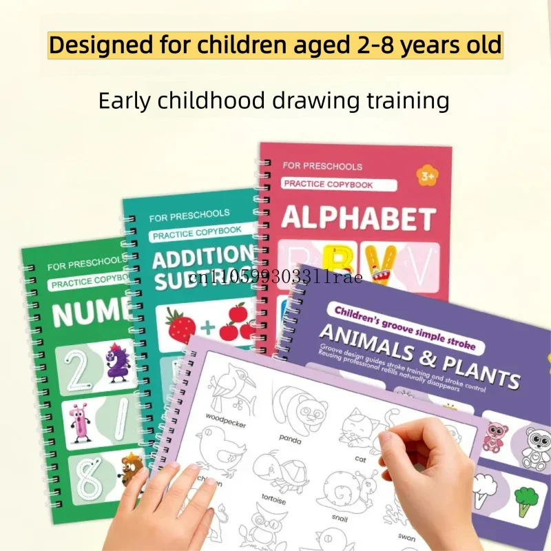 Groove Practicing Calligraphy, Drawing Book, Montessori Children's Simple Drawing Enlightenment, Erasable Pen Control Training
Groove Practicing Calligraphy, Drawing Book, Montessori Children's Simple Drawing Enlightenment, Erasable Pen Control Training